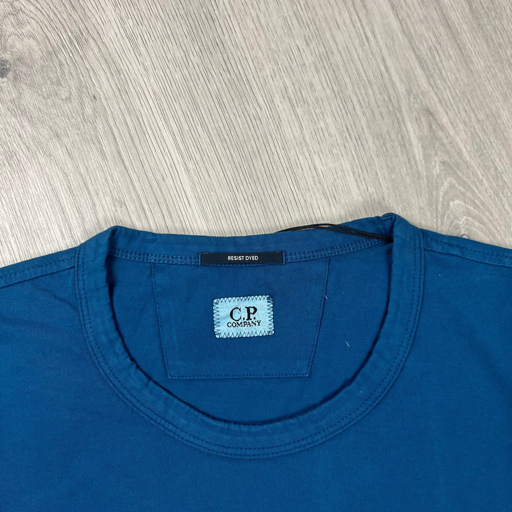 CP Company Printed T-Shirt  - Ink Blue
