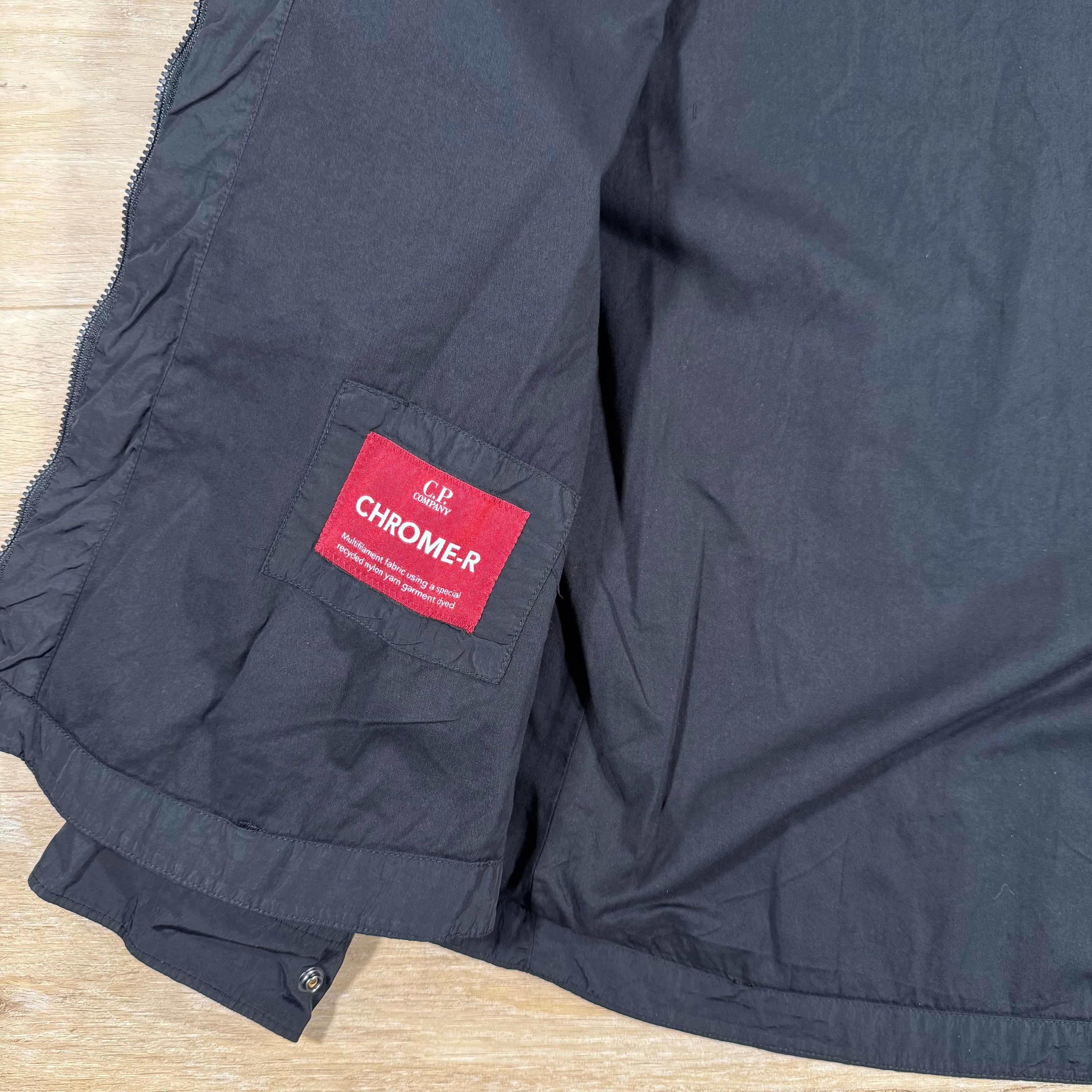 CP Company Chrome-R Lens Overshirt in Black