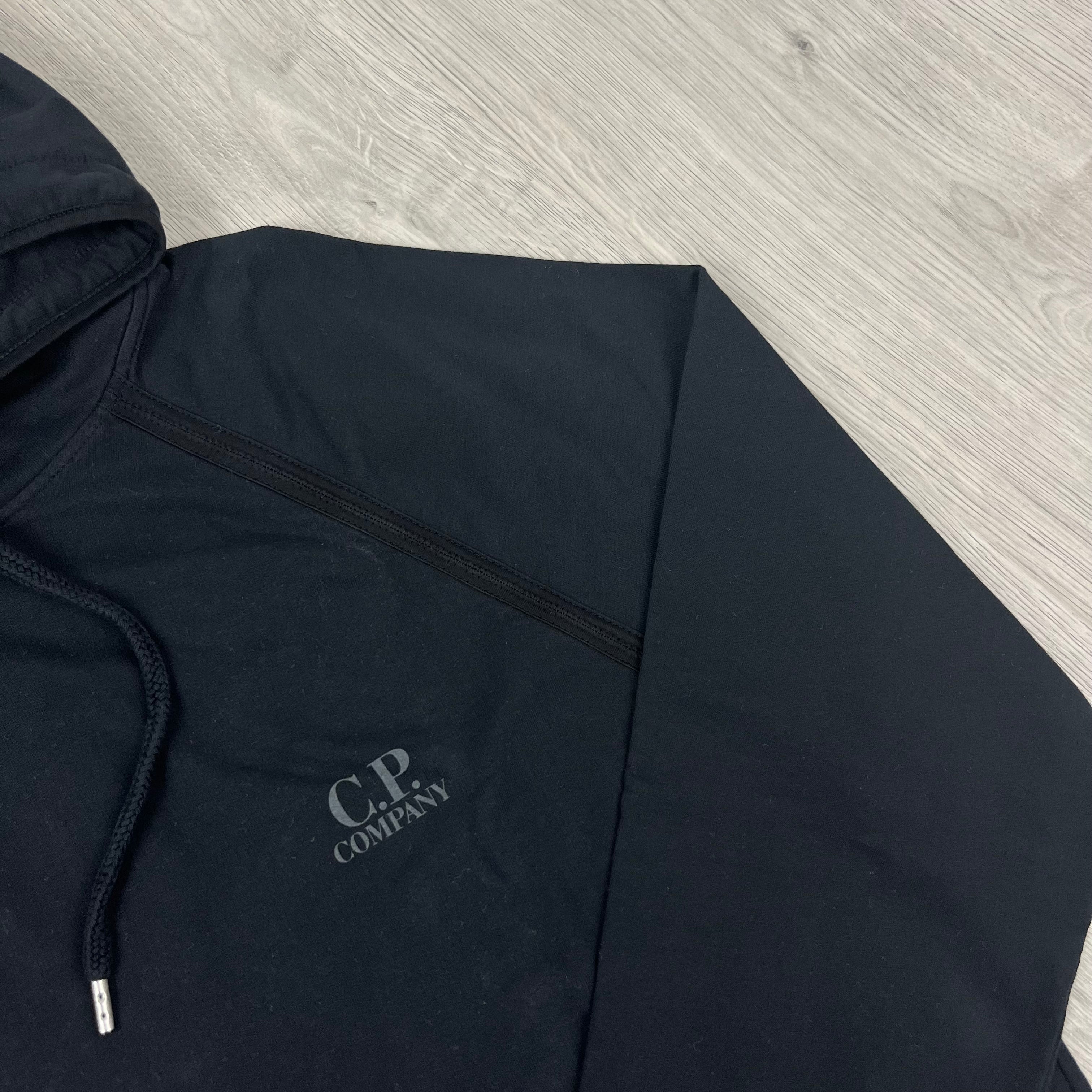 CP Company Light Fleece Hoodie -  Black